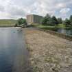 View along weir from ENE.