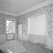 Intereior. View of first floor drawing room North East showing recess