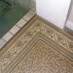 Entrance porch, mosaic tiled floor, detail