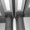 Ground floor, dining room, Ionic capitals, frieze and decorative cornice, detail