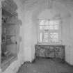 Interior. Tolbooth. View of second floor North East tower room from West