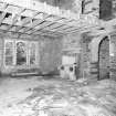 View of gutted interior of Victorian wing