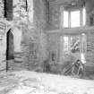 View of gutted interior of Victorian wing