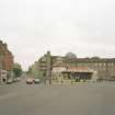 General view from ESE showing former tram terminus in foreground