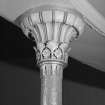 Detail of balcony cast iron capital.