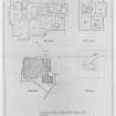 Photographic copy of drawing showing first and second floor plans.
Titled: 'BALQUHIDDER Y H'

