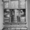 Ornately decorated oriental cabinet.