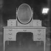 Dressing table with mirror.