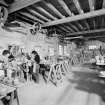 Edinburgh, Portobello, Pipe Street, Thistle Potteries.
Interior view of throwing shed from North.