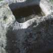 View of possible stone font, Rerrick Old Churchyard.