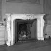 Edinburgh, Frogston Road East, Mortonhall House, interior.
Detail of the chimneypiece in the first floor blue drawing room.