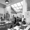 Interior view of Glasgow School of Art showing NW studio in basement from from SE.