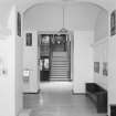 Interior view of Glasgow School of Art showing ground floor entrance hall from N.