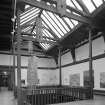 Interior view of Glasgow School of Art showing first floor exhibition area from NW.
