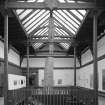 Interior view of Glasgow School of Art showing first floor exhibition area from W.