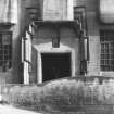 View of west doorway, Glasgow School of Art.
