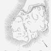 Publication drawing; fort, Dun na Ban-oige.
Photographic copy.