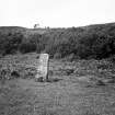 Standing stone, Tostarie, looking NW.