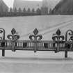 Wrought iron fire basket, possibly for Ardkinglas House