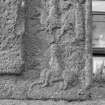 Front detail of Boar Stone of Gask Pictish cross slab.
