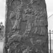 Back detail of Fowlis Wester Pictish cross slab.