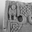 Detail of face of the Drosten Stone Pictish cross slab (St Vigeans no.1).