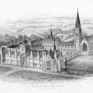 General view of Trinity College, Glenalmond.

