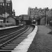 Abbeyhill Station: view looking North East, showing up and down platform buildings