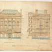 Maules and Royal Bank of Scotland, Edinburgh.
Photographic copy of elevations to Hope Street and to Hope Street Lane.