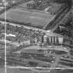 J Rank Ltd, Herdman's Flour Mills, Haymarket Station, Edinburgh, Midlothian, Scotland, 1951. Oblique aerial photograph taken facing North. This image was marked by Aerofilms Ltd for photo editing. 