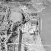 Fisons Ltd, Bo'ness and Carriden, West Lothian, Scotland, 1952. Oblique aerial photograph taken facing West. This image was marked by Aerofilms Ltd for photo editing. 