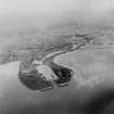 General View Grangemouth, Stirlingshire, Scotland. Oblique aerial photograph taken facing South/West. 