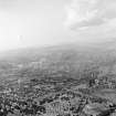 Distant view Govan, Lanarkshire, Scotland. Oblique aerial photograph taken facing North. 