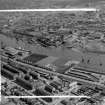 The Clyde from over Partick looking to Govan Govan, Lanarkshire, Scotland. Oblique aerial photograph taken facing South/West. This image was marked by AeroPictorial Ltd for photo editing.