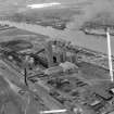 Braehead Generating Station Renfrew, Lanarkshire, Scotland. Oblique aerial photograph taken facing North/West. This image was marked by AeroPictorial Ltd for photo editing.