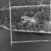 Rannoch Hotel, Kinloch Rannoch Fortingall, Perthshire, Scotland. Oblique aerial photograph taken facing North/West. This image was marked by AeroPictorial Ltd for photo editing.