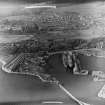 General View Burntisland, Fife, Scotland. Oblique aerial photograph taken facing North. This image was marked by AeroPictorial Ltd for photo editing.