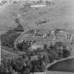 Clyde Park Sewage Works, Between Motherwell and Hamilton Dalziel, Lanarkshire, Scotland. Oblique aerial photograph taken facing North/East. This image was marked by AeroPictorial Ltd for photo editing.