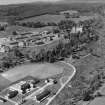 Lennoxtown Castle Institution, Lennoxtown Campsie, Stirlingshire, Scotland. Oblique aerial photograph taken facing South/West. 