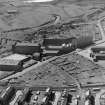 Fleming Reid and Co Ltd. Greenock, Renfrewshire, Scotland. Oblique aerial photograph taken facing South. This image was marked by AeroPictorial Ltd for photo editing.
