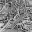 Motherwell Dalziel, Lanarkshire, Scotland. Oblique aerial photograph taken facing South/East. This image was marked by AeroPictorial Ltd for photo editing.