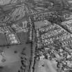 Murrayfield Edinburgh, Midlothian, Scotland. Oblique aerial photograph taken facing East. 