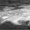 Newhouse Industrial Estate, 5 miles South of Airdrie Bothwell, Lanarkshire, Scotland. Oblique aerial photograph taken facing North/West. 