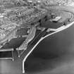 Methil Docks, Fife, Scotland. Oblique aerial photograph taken facing north.