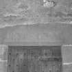 NE door, lintel dated 1703 above, detail