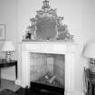 Second floor drawing room, detail of fireplace