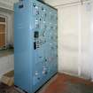 Alloa, Whins Road, Brewery, Barns Block, ground floor, interior
View of original 1950s control panel for malt handling and mixing process. This was superceeded by electronic controls installed in 1980s