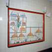 Alloa, Whins Road, Brewery, Brewhouse, interior, first floor
View of information board