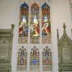 Interior. View of stained glass window