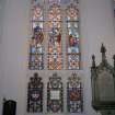 Interior. View of stained glass window